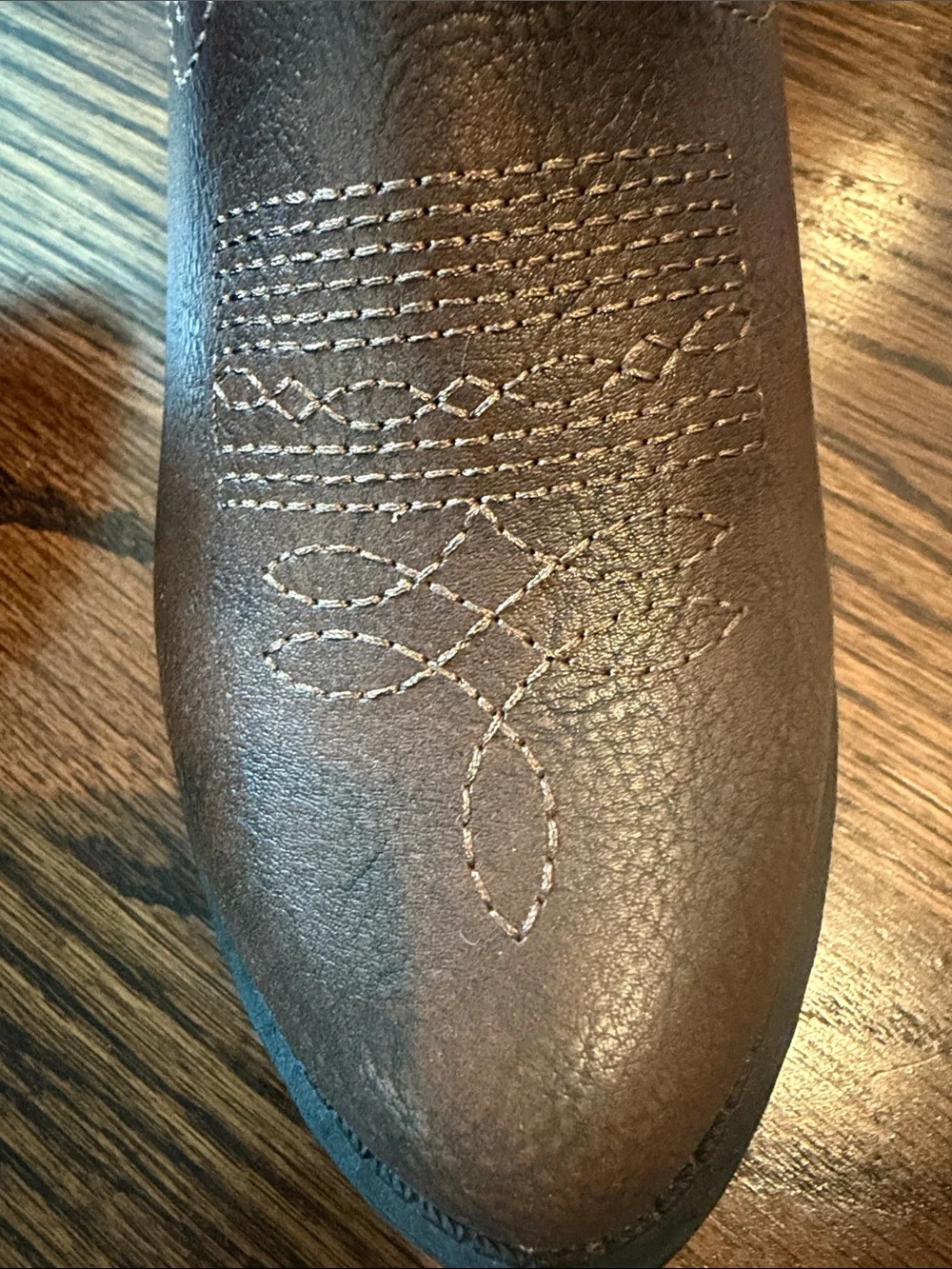 Target Kids Brown Cowboy Boots with Decorative Stitching - Never worn!!
